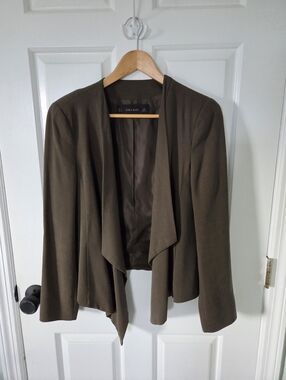 Open Front Blazer | Army Green
